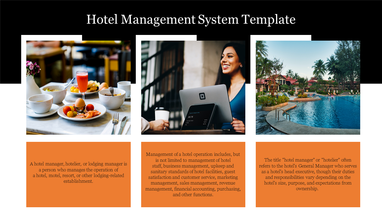 hotel management system project presentation ppt